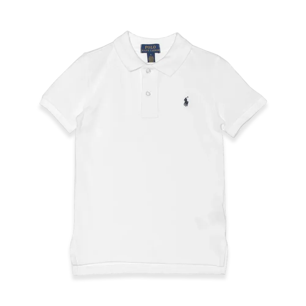Polo Ralph Lauren Cotton Mesh Polo Shirt Kids "White"