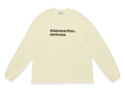 STARBUCKS x thisisneverthat L/S Waffle T-Shirt "White"