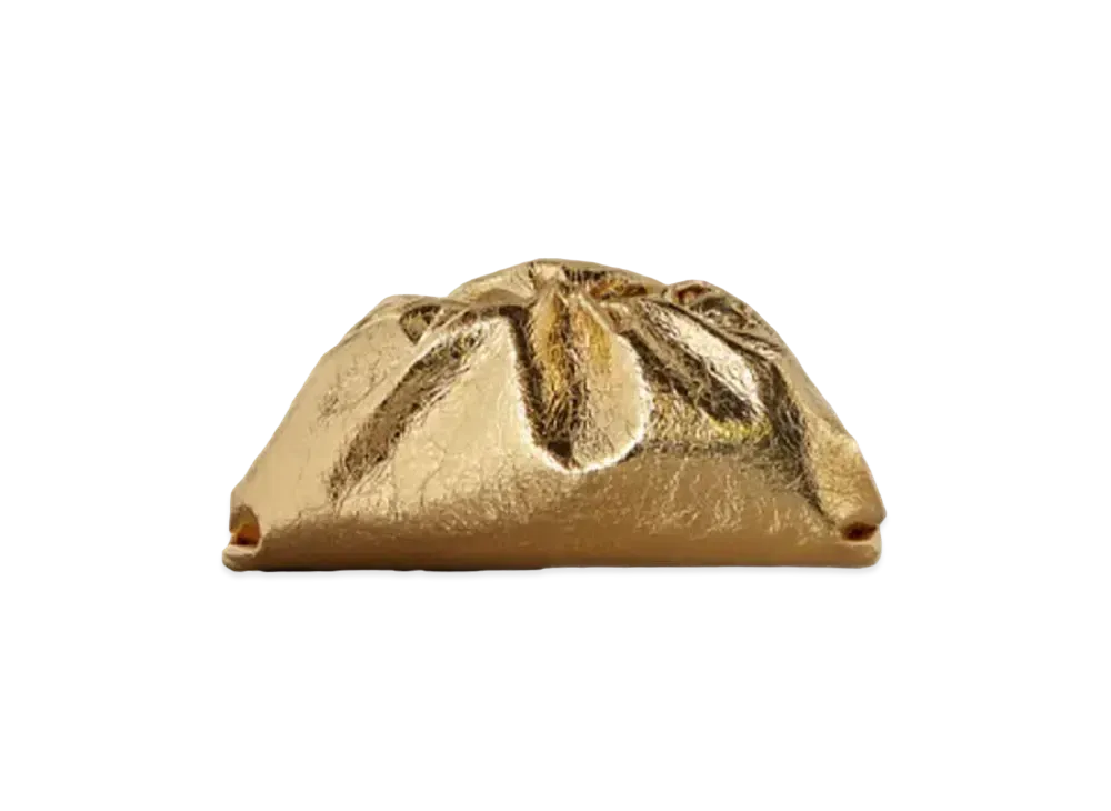 Bottega Veneta The Pouch Clutch "Gold"