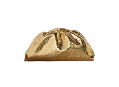 Bottega Veneta The Pouch Clutch "Gold"