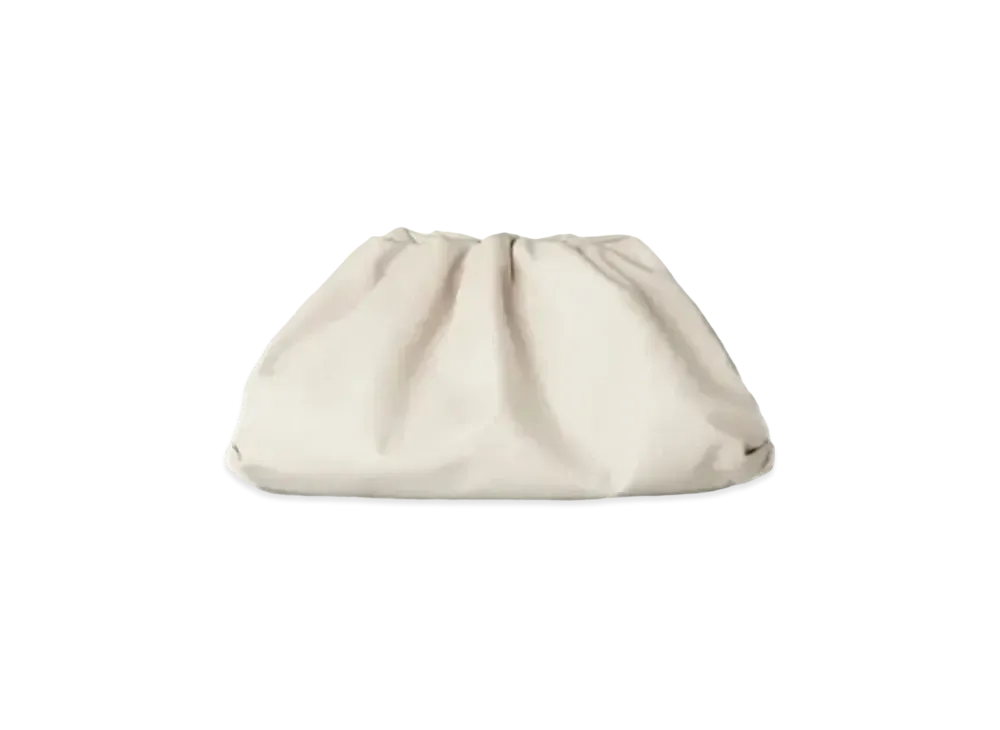 Bottega Veneta Butter Calfskin Pouch Clutch "White"