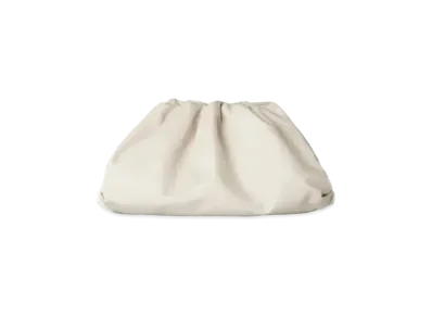 Bottega Veneta Butter Calfskin Pouch Clutch "White"