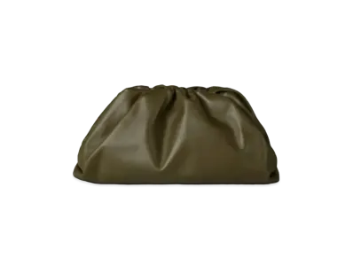 Bottega Veneta Butter Calfskin Pouch Clutch "Wasabi"