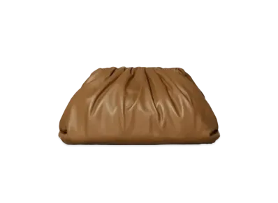 Bottega Veneta The Pouch Clutch Bag "Dark Brown"