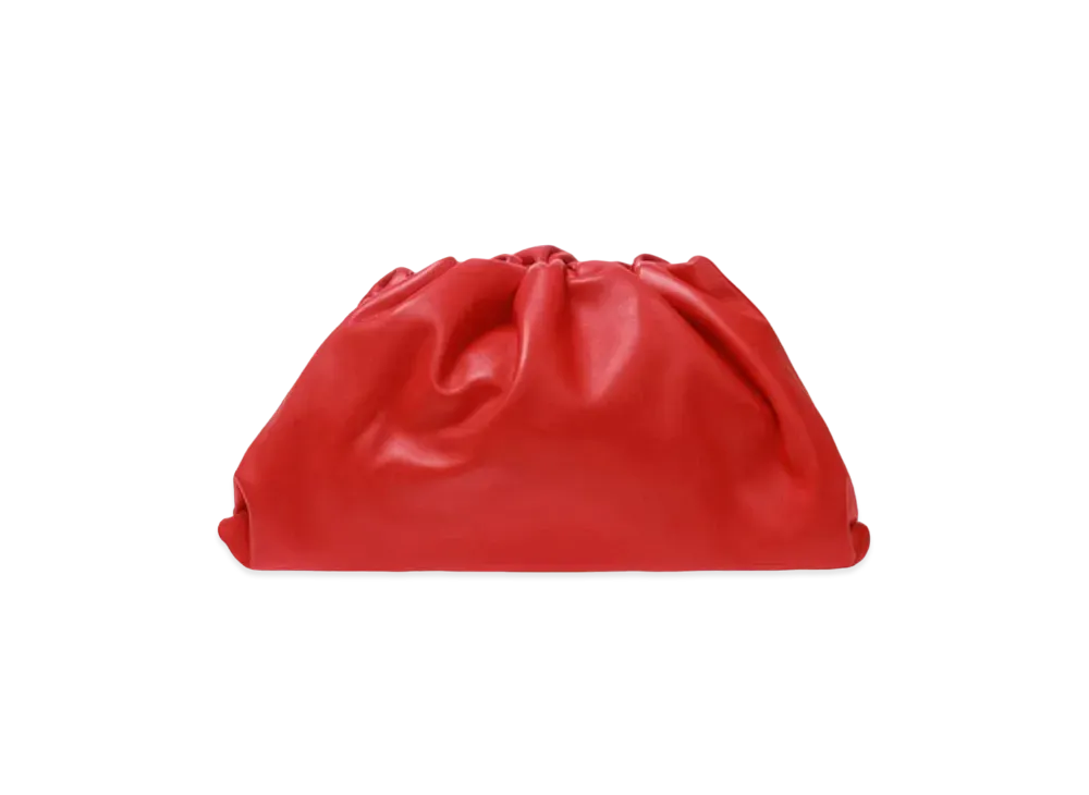 Bottega Veneta Calfskin The Pouch Bag "Red"