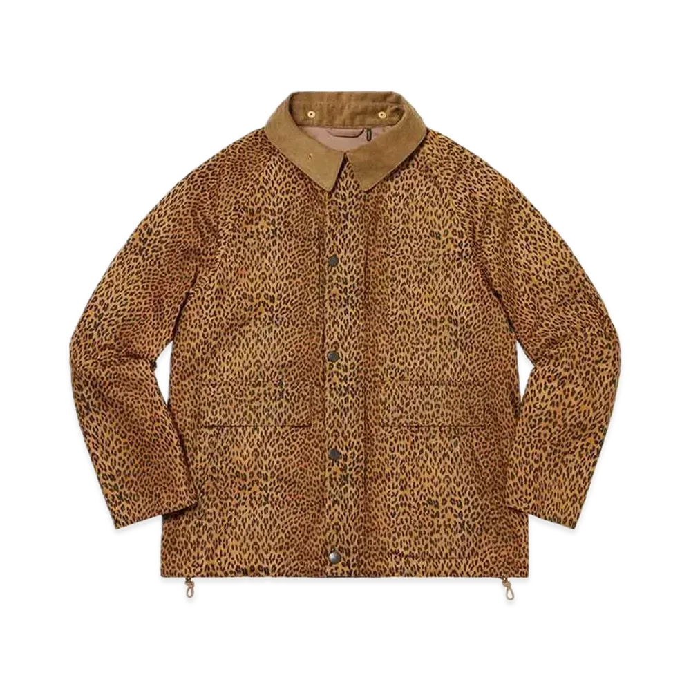 Supreme x Barbour Lightweight Waxed Cotton Field Jacket "Leopard"
