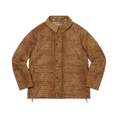 Supreme x Barbour Lightweight Waxed Cotton Field Jacket "Leopard"