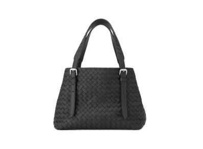 Bottega Veneta Lambskin Hand Bag "Black"