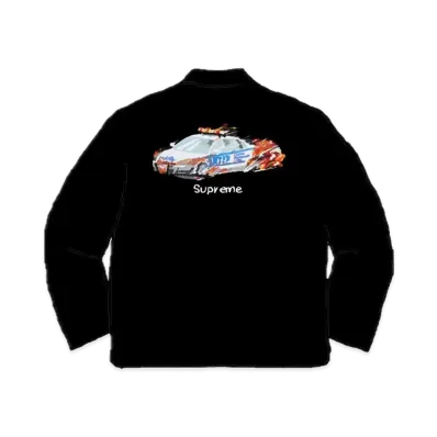 Supreme Cop Car Embroidered Work Jacket "Black"