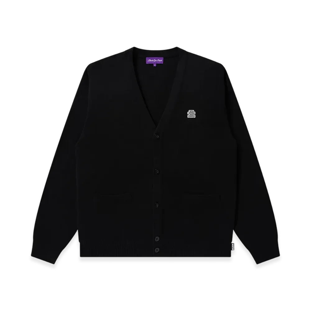 BlackEyePatch Small OG Label Cardigan "Black"