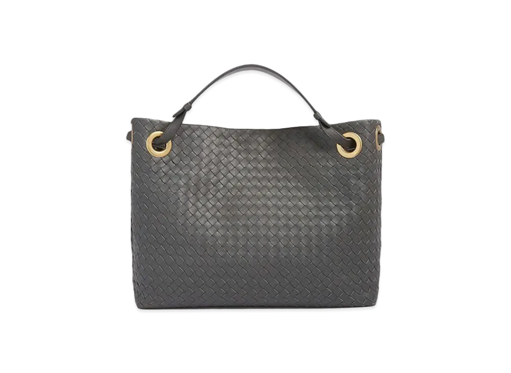 Bottega Veneta Lambskin Hand Bag "Grey"