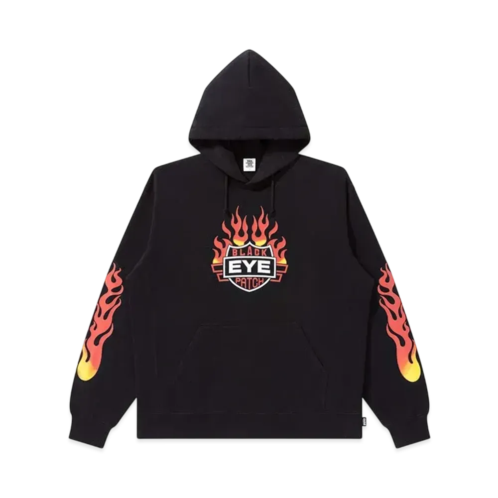 Blackeyepatch Flame Rider Logo Hoodie "Black"