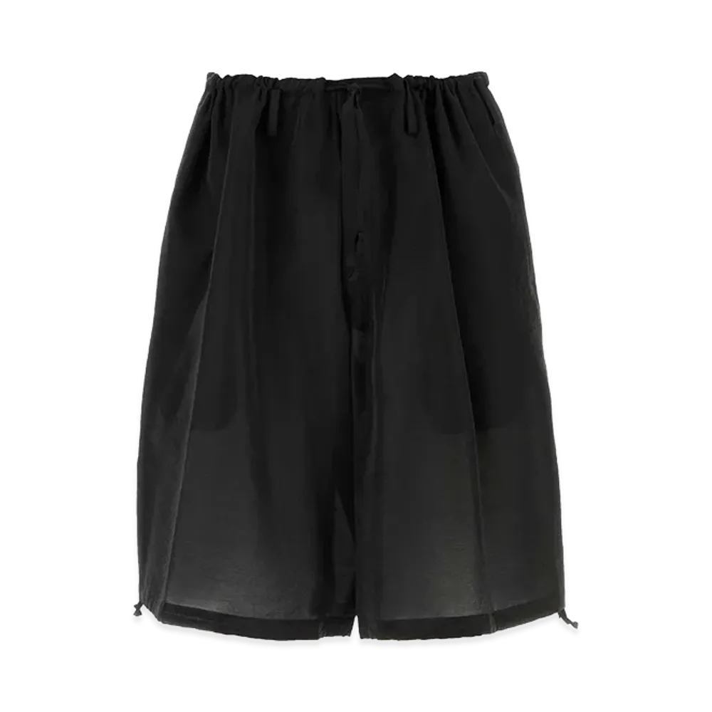 Yohji Yamamoto Jersey Bermuda Shorts "Black"