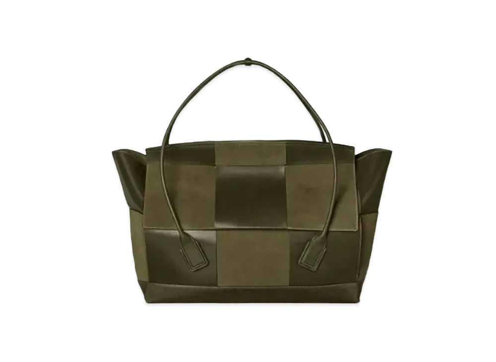 Bottega Veneta Premium Calfskin & Suede The Arco 75 Series "Khaki"