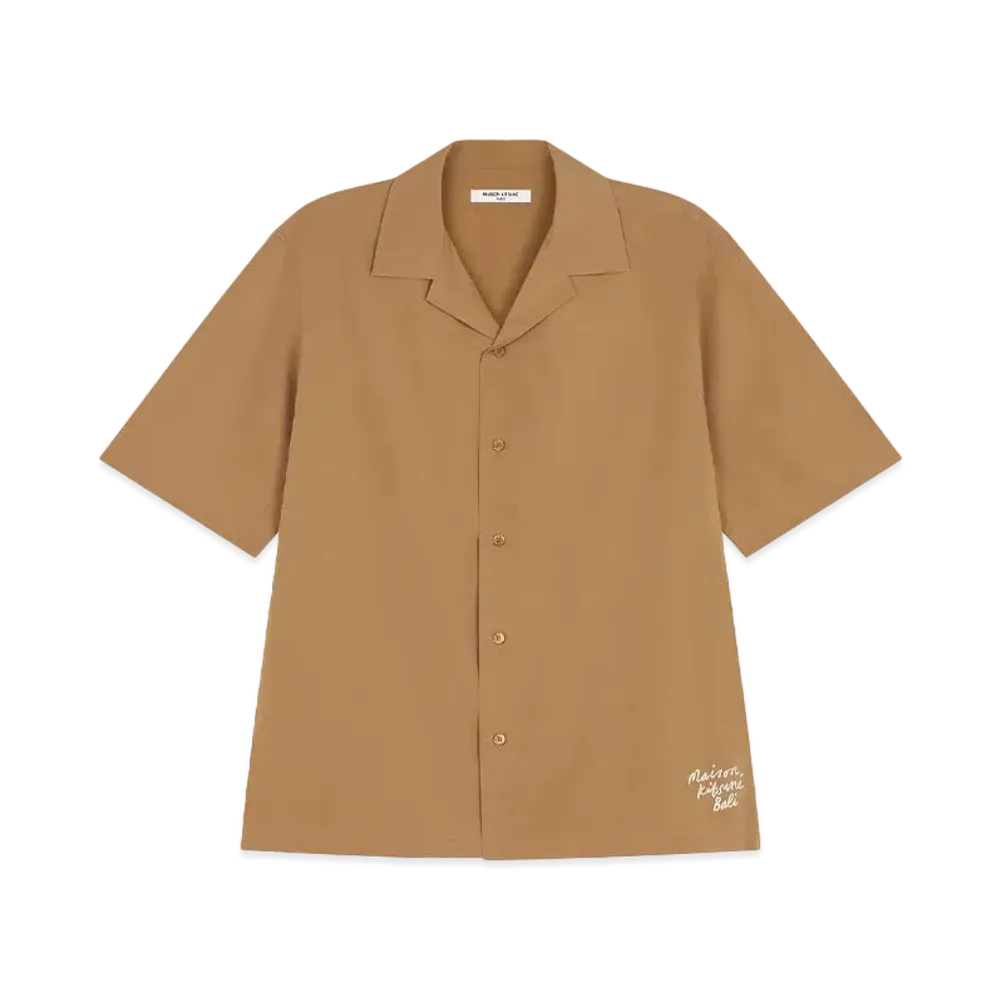 Maison Kitsune Bali Resort Shirt "Chino Beige"