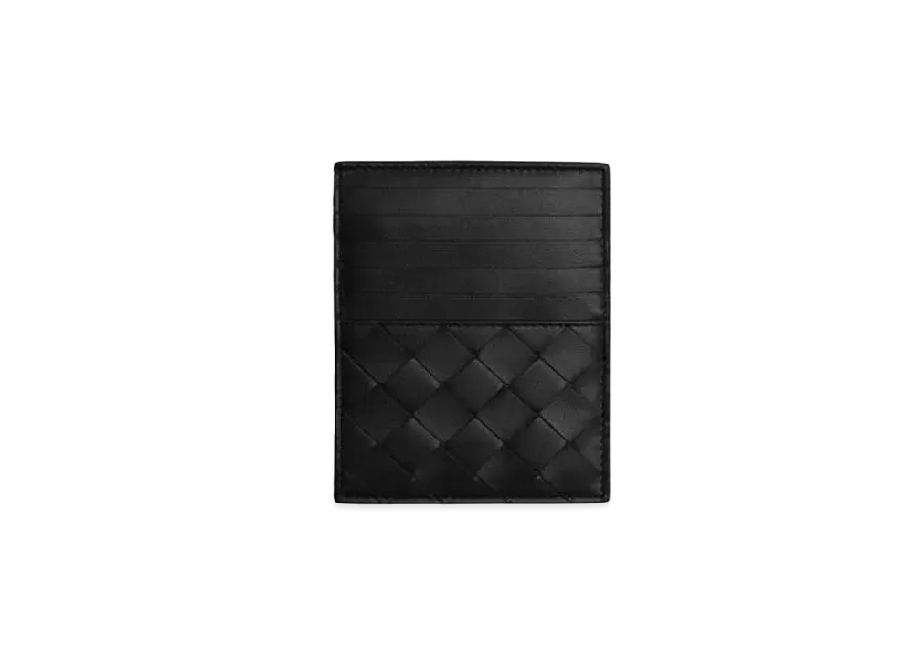 Bottega Veneta Zipped Card Holder "Nero"