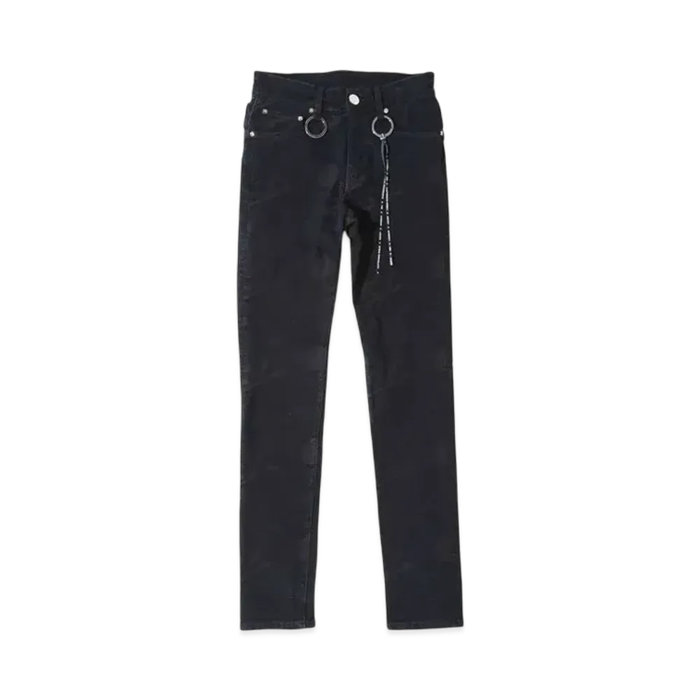 mastermind WORLD Water Repellent Monogram Denim Pants Skinny Fit "Black"