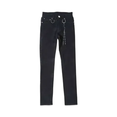 mastermind WORLD Water Repellent Monogram Denim Pants Skinny Fit "Black"