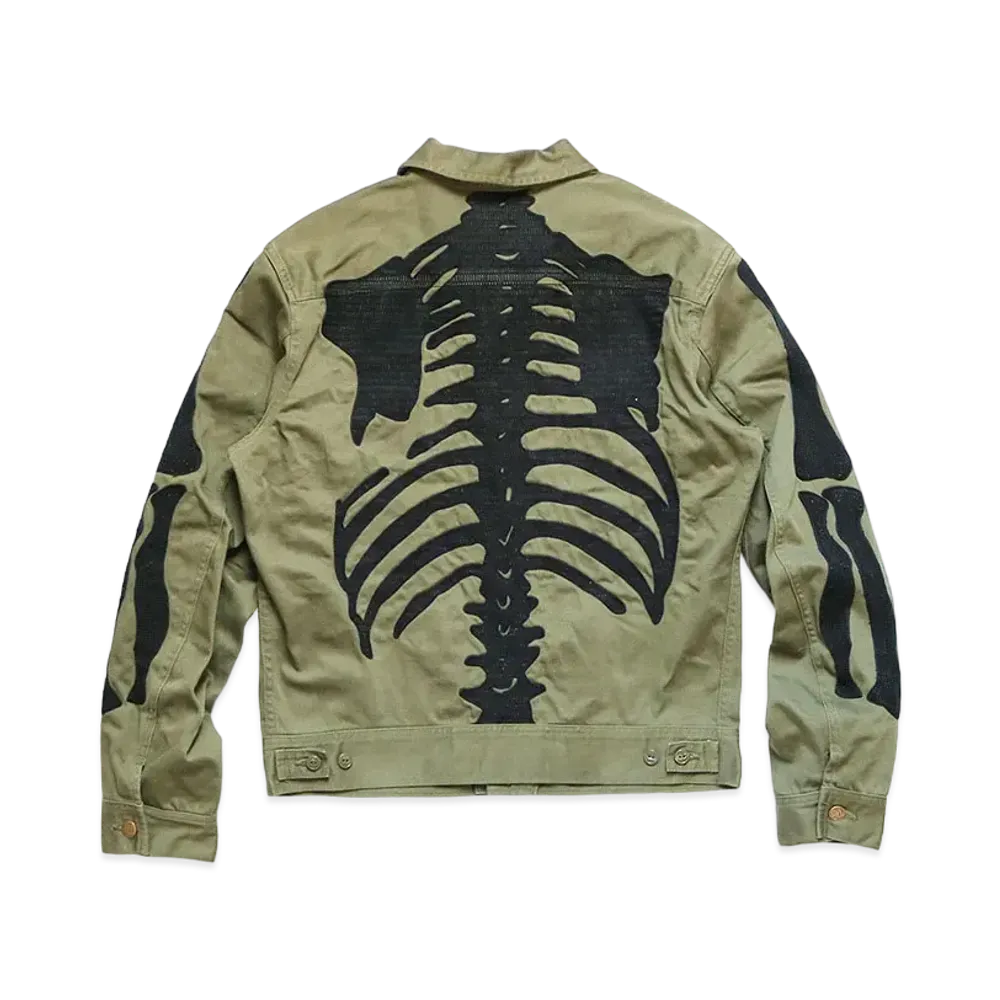 KAPITAL VINTAGE SATIN MEXICAN KANTAKI SEED WESTERNER "Khaki"