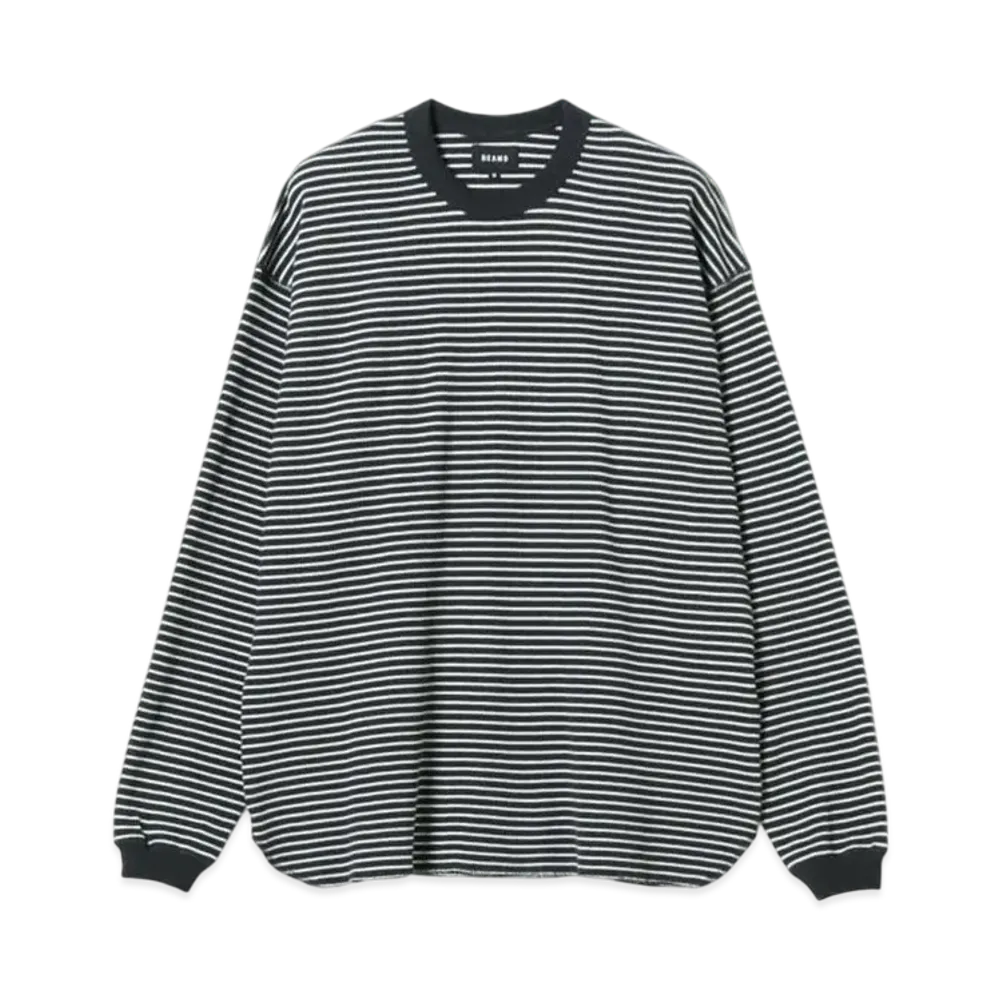 BEAMS Loose Crew Neck Thermal "Border"