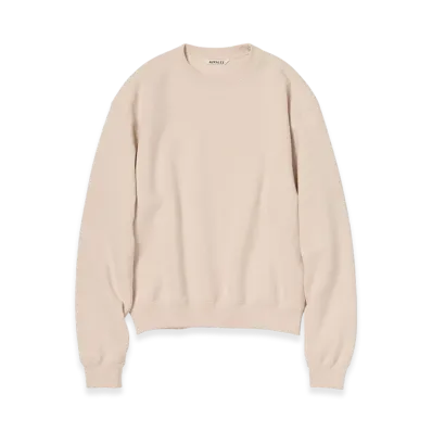 AURALEE Smooth Soft Bd Sweat P/O "Dusty Pink"