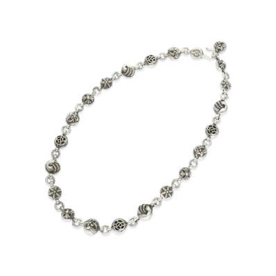 Chrome Hearts #2 Multi Ball Chain Necklace "Silver"
