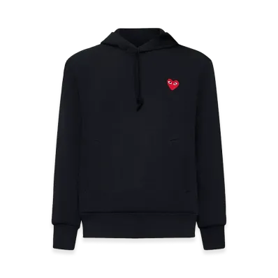 PLAY COMME des GARCONS Emblem Patch Hoodie "Black"