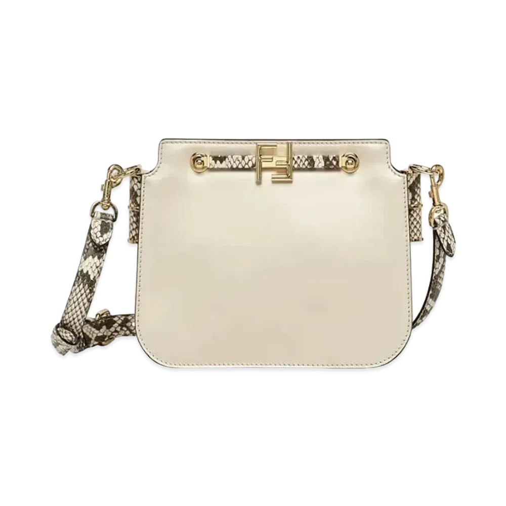 FENDI Touch Leather Bag "White"