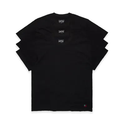 DENIM TEARS DT Flag 3-Pack Tee "Black"