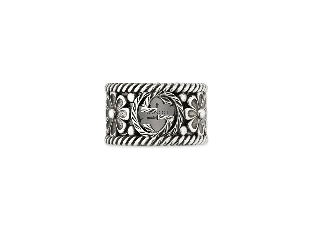 GUCCI Interlocking G Ring "Silver"