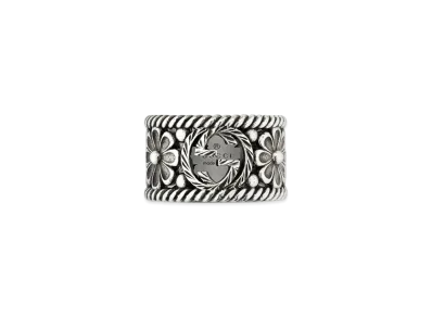 GUCCI Interlocking G Ring "Silver"