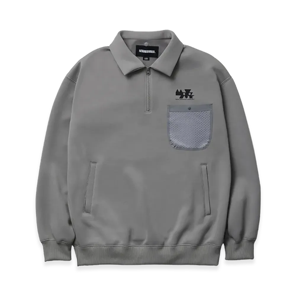 NEIGHBORHOOD Map . Detachable Hoodie LS "Gray"