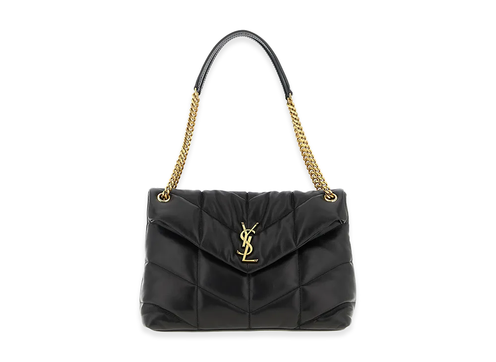Saint Laurent Women's Loulou Puffer Medium Shoulder Bag "Black"