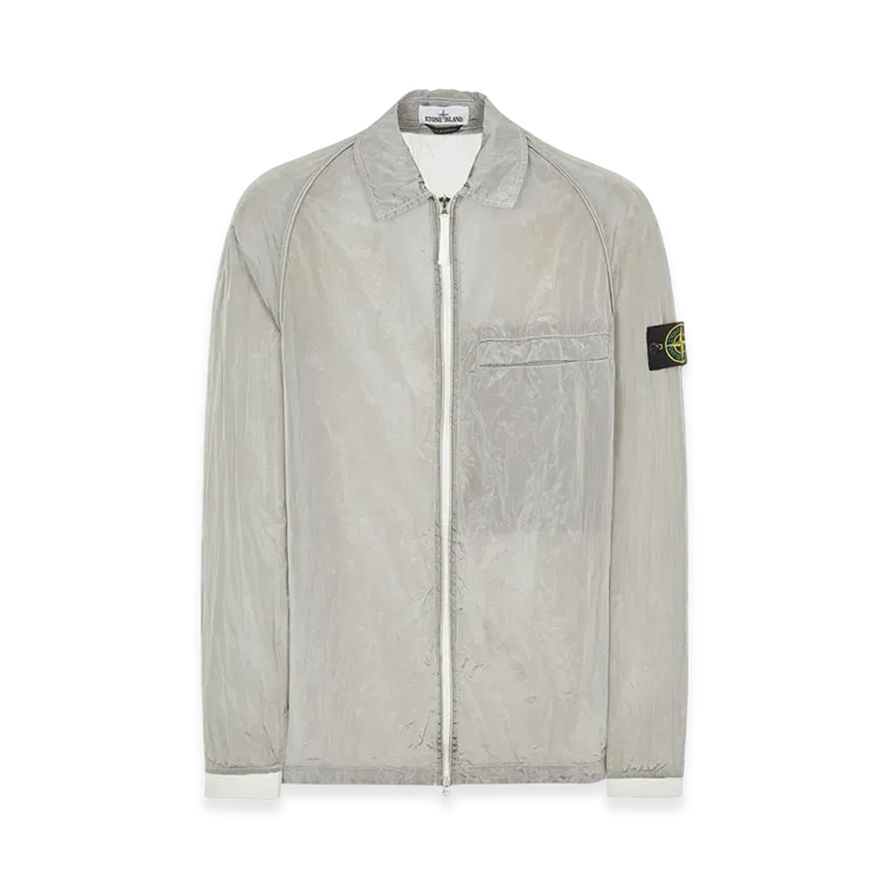 Stone Island 12321 Nylon Metal Garment Dyed Packable Overshirt - 22SS "Ice"