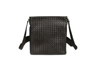 Bottega Veneta Leather Shoulder Bag "Dark Brown"