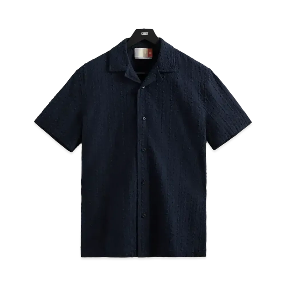 Kith Embroidered Voile Thompson Camp Collar Shirt "Nocturnal"