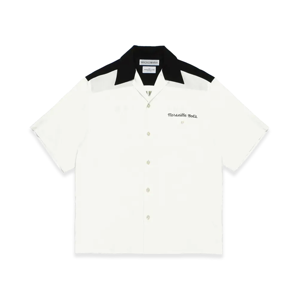 WACKO MARIA x The Phoenician Scheme 50'S Open Collar Shirt "White"