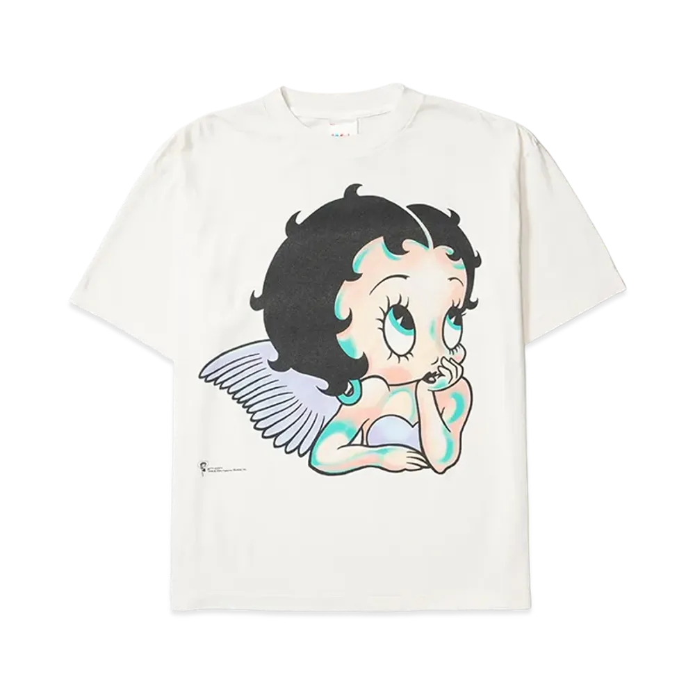 SAINT Mxxxxxx x Betty Boop Bty SS T-Shirt/Angel "White"