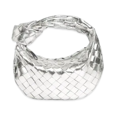Bottega Veneta Mini Jodie "Silver"