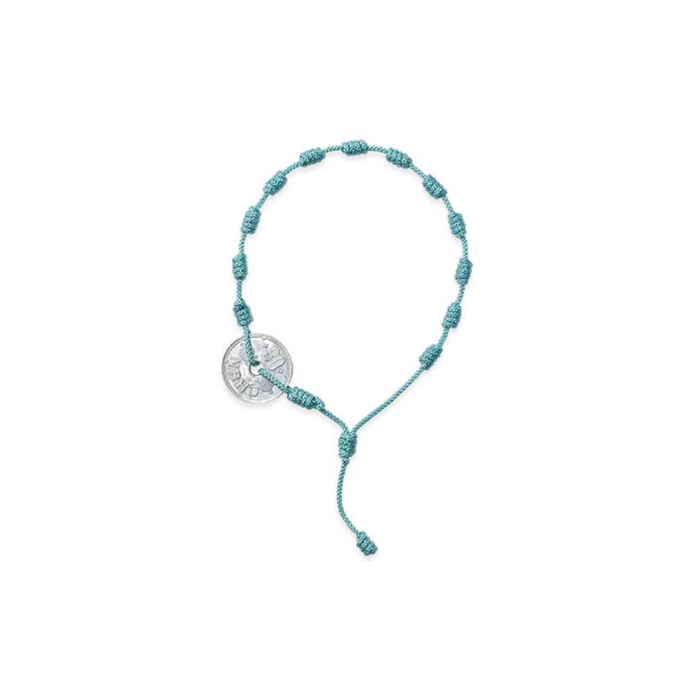 NEIGHBORHOOD Cord Coin Bracelet "Blue"