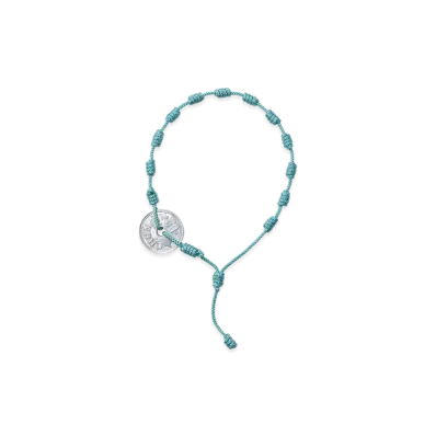 NEIGHBORHOOD Cord Coin Bracelet "Blue"