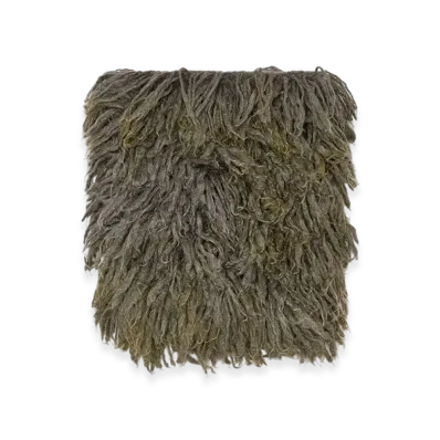 Diesel K-Walt Shaggy Snood In Long-Thread Mohair Blend "Dark Green"