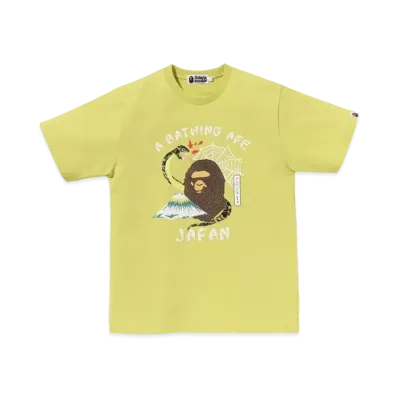 A BATHING APE Bape Japanese Culture Tee "Yellow"