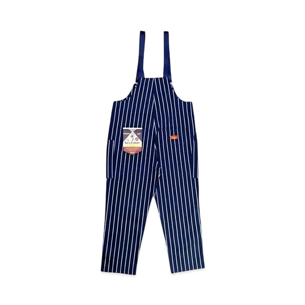 COOKMAN Fisherman's Bib Overall "Stripe/Navy"