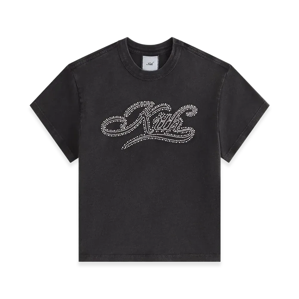Kith Women Mulberry Studded Vintage Tee "Black"