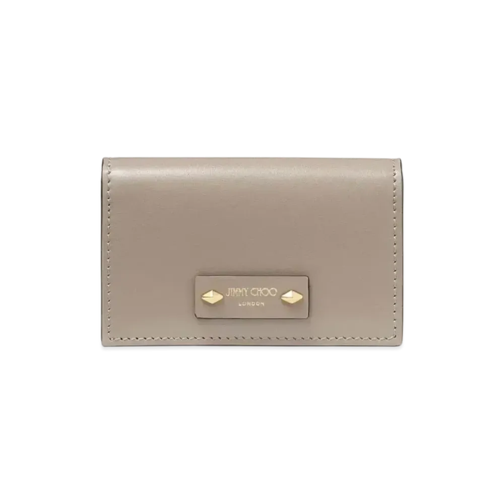 Jimmy Choo Nero Leather Wallet "Taupe/Gold"