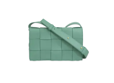 Bottega Veneta Cassette Crossbody Bag "Mermaid Green"