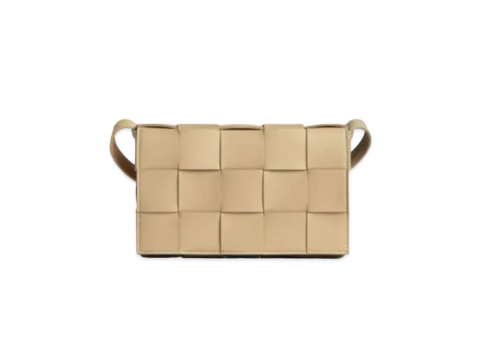 Bottega Veneta Cassette Crossbody Bag "Porridge"