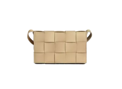 Bottega Veneta Cassette Crossbody Bag "Porridge"