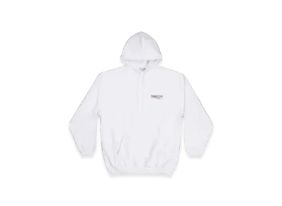 BALENCIAGA Women's Political Campaign Hoodie Large Fit "White"